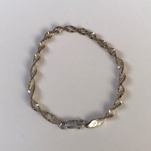 Bracelet stamped PT  wYG accent